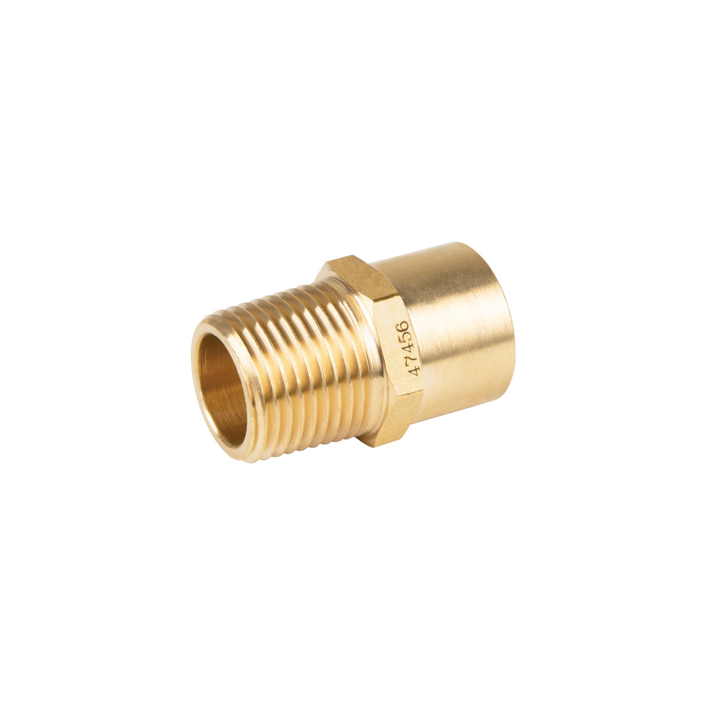 CLG-656 Conector NPT soldable de latón, 1/2" X 3/8", FOSET