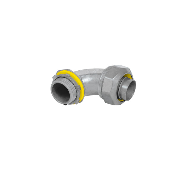 CLQ-1C Conector curvo de 1" para tubo liquid tight, Volteck