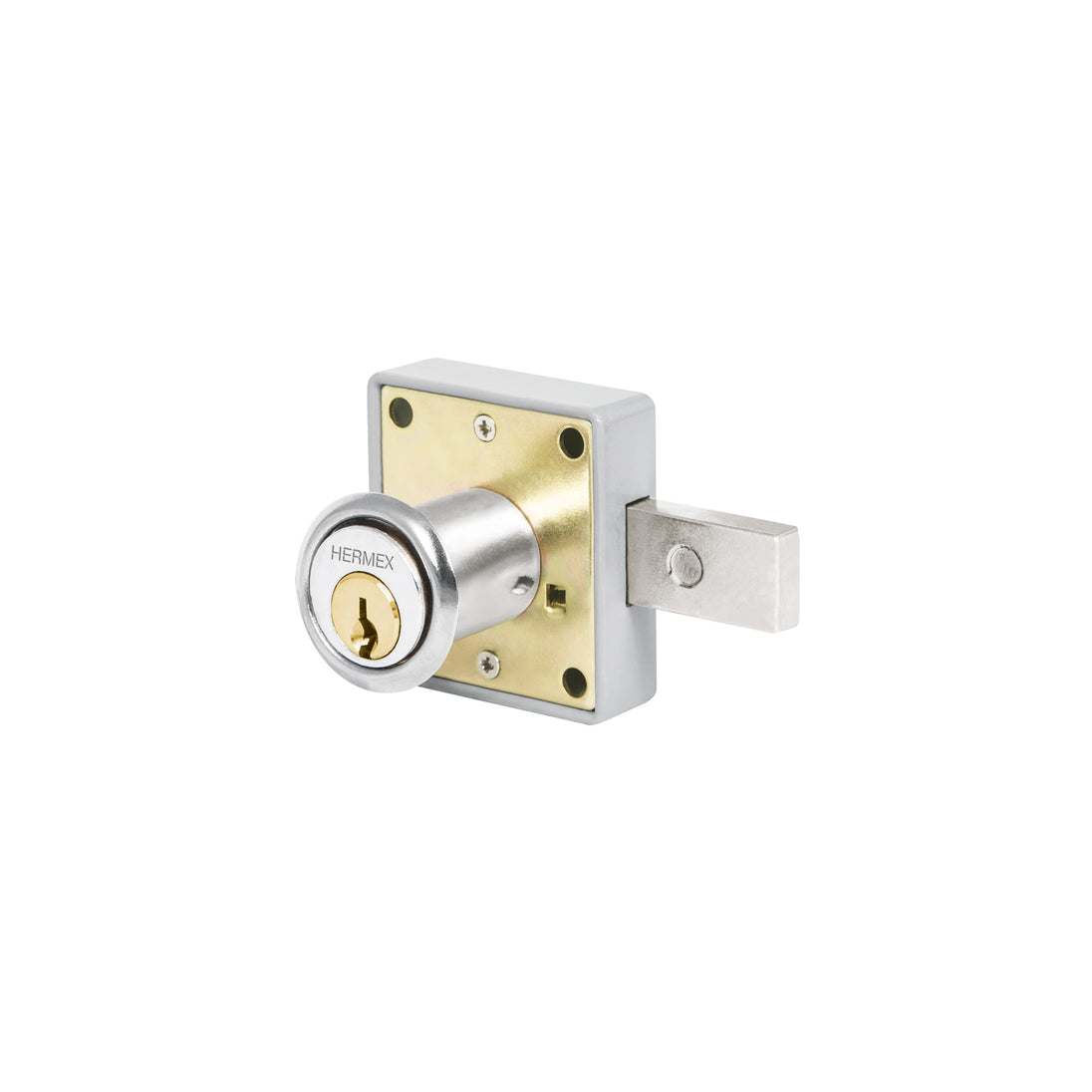 CM-26C Cerradura para mueble, modelo 26, cromo, HERMEX