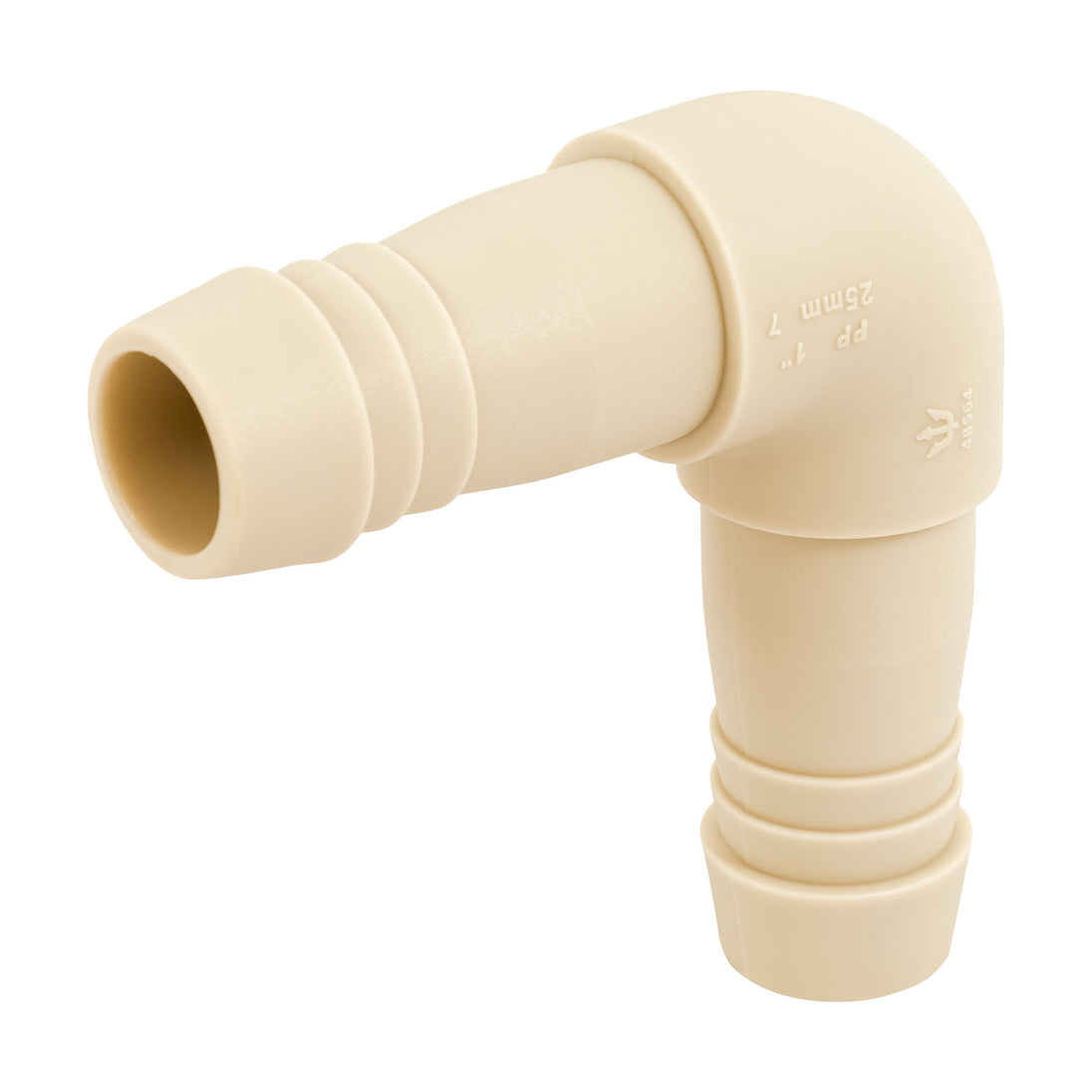 CM-564 Codo 90° inserción de 1" de polipropileno, FOSET