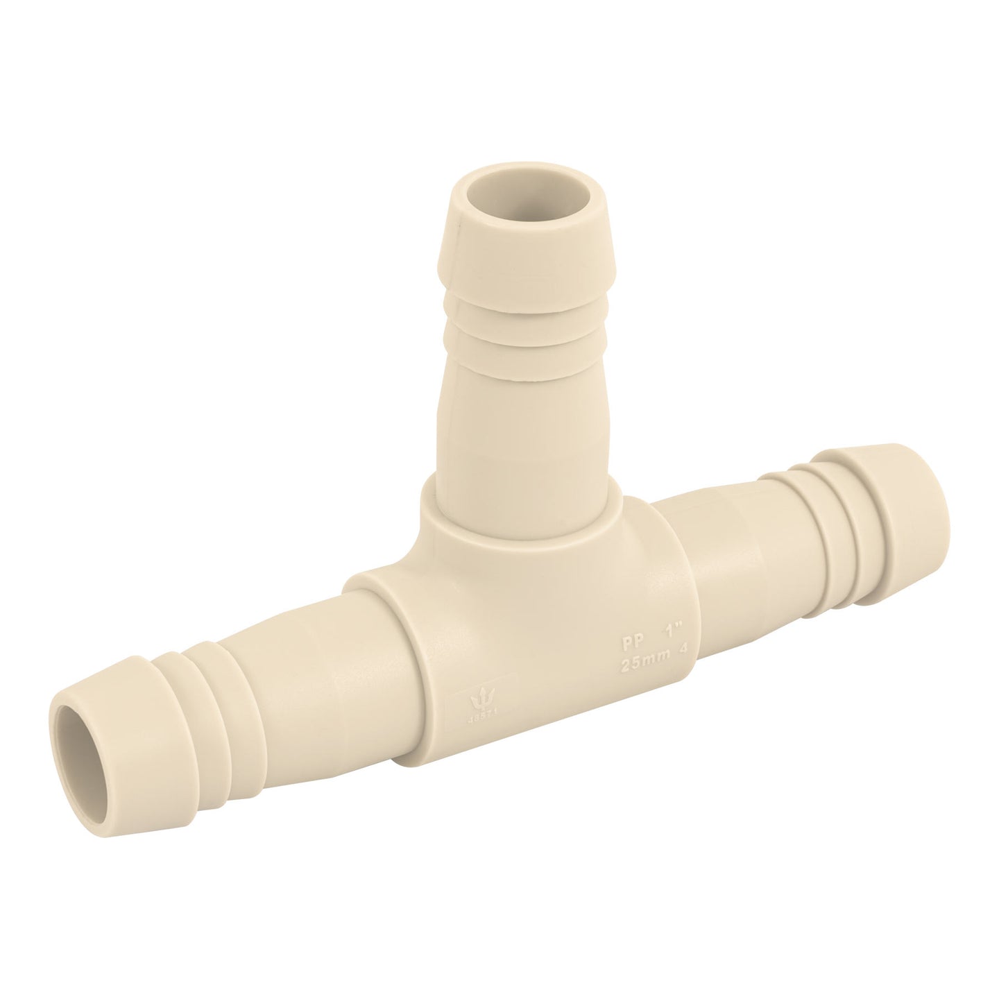 CM-764 Tee inserción 1" de polipropileno, FOSET