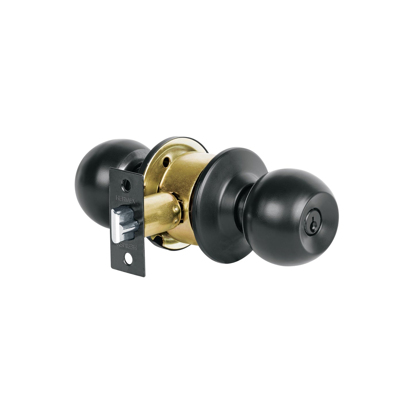 CMB-62P Combo cerraduras, llave-llave, negro, HERMEX BASIC
