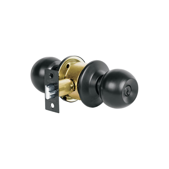 CMB-62P Combo cerraduras, llave-llave, negro, HERMEX BASIC