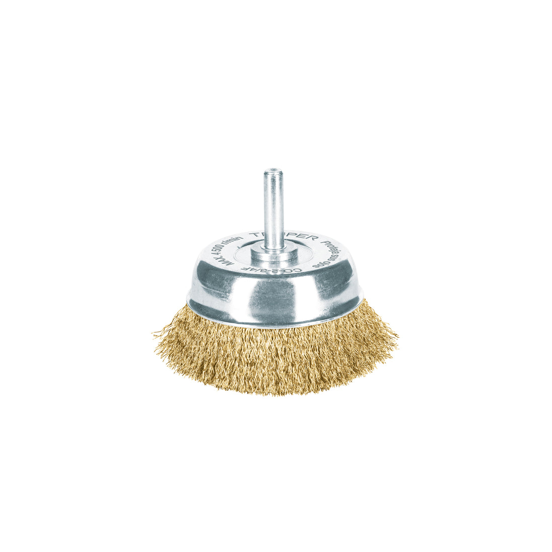 CO-2-3/4F Carda de copa 2-3/4" alambre fino para taladro, TRUPER