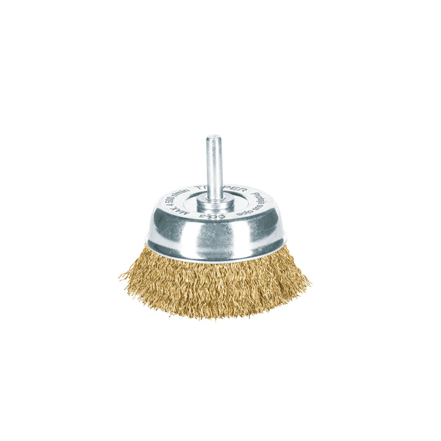 CO-3 Carda de copa 2-3/4" alambre grueso para taladro, TRUPER
