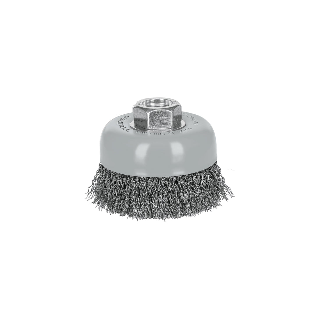 CO-508MR Carda copa 3" alambre ondulado fino, Multi-rosca, Truper