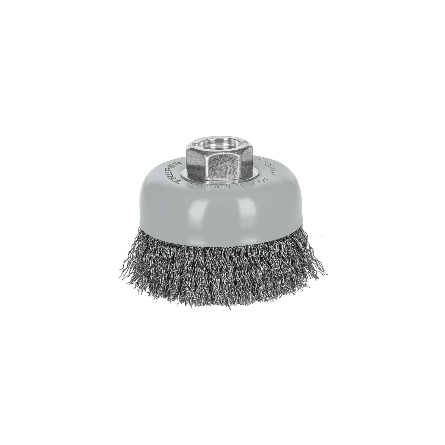 CO-508MR Carda copa 3" alambre ondulado fino, Multi-rosca, Truper