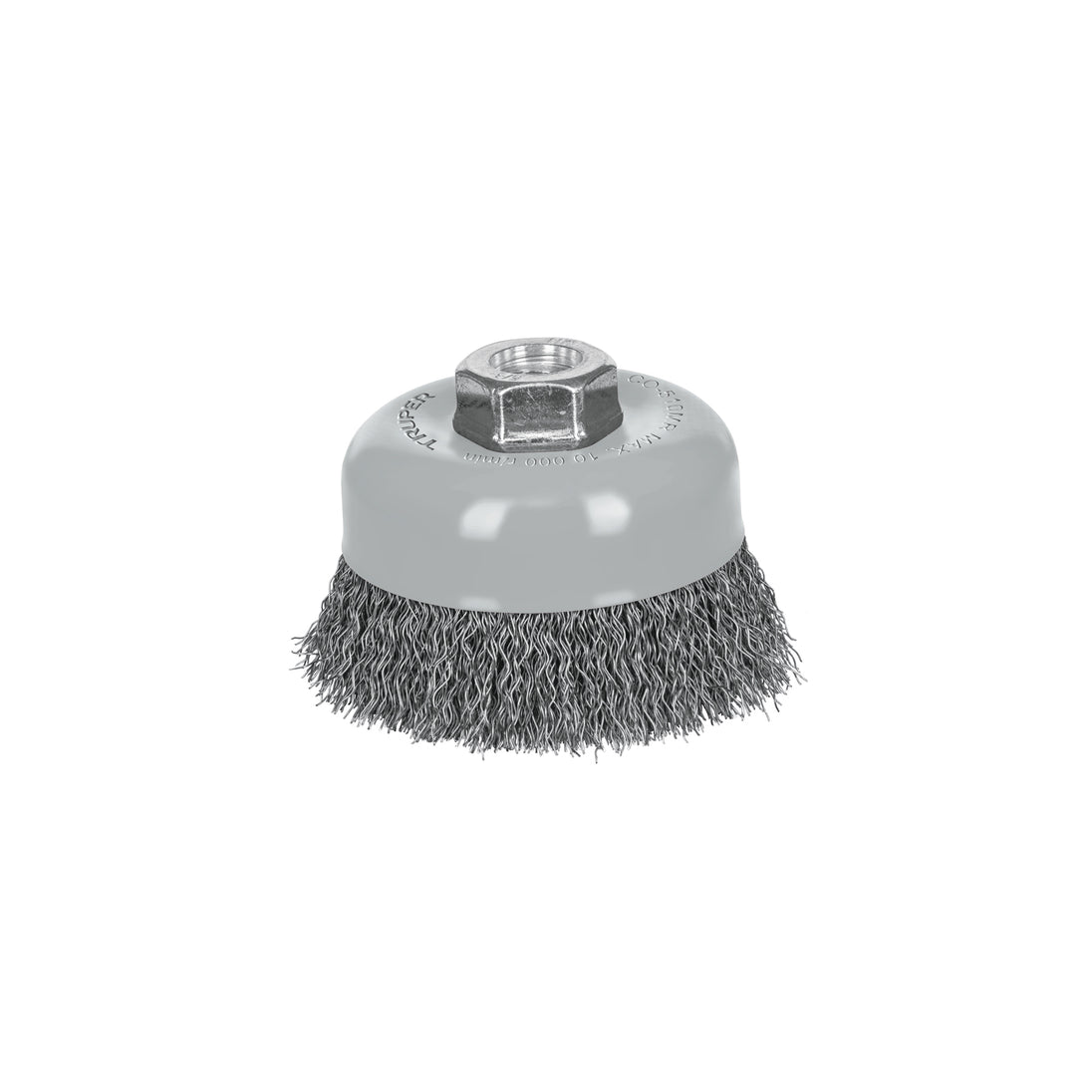 CO-510MR Carda copa 4" alambre ondulado fino, Multi-rosca, Truper