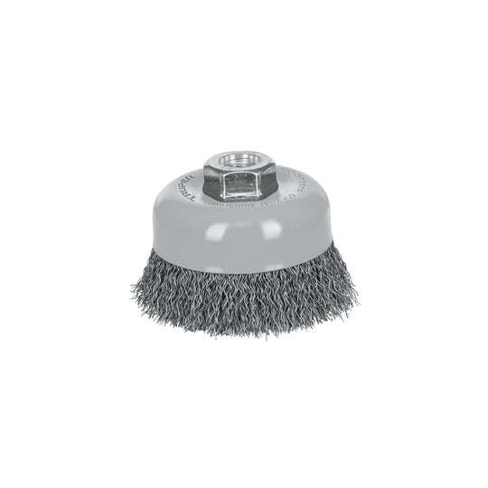 CO-510MR Carda copa 4" alambre ondulado fino, Multi-rosca, Truper