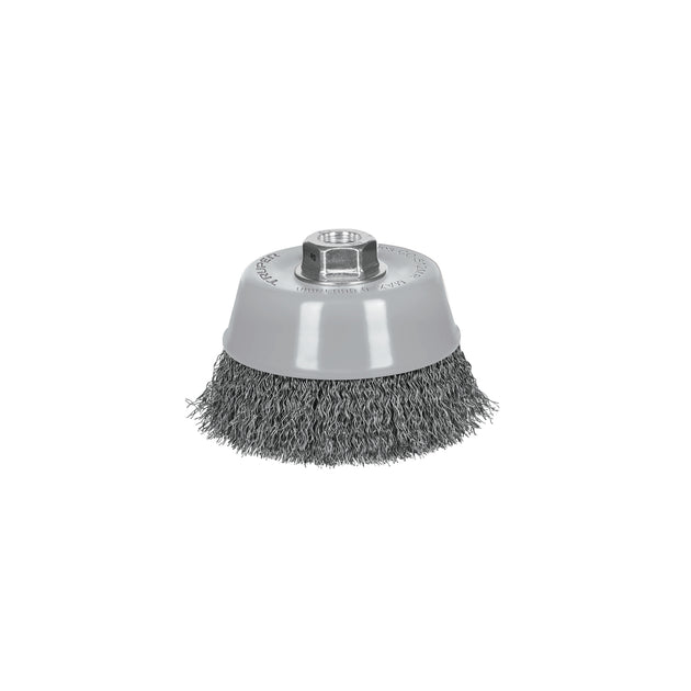 CO-512MR Carda copa 5" alambre ondulado fino, Multi-rosca, Truper