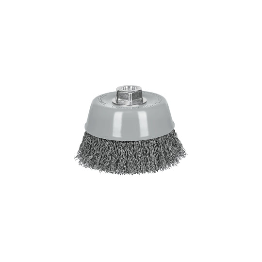 CO-512MRX Carda copa 5" alambre ondulado grueso, Multi-rosca, Truper