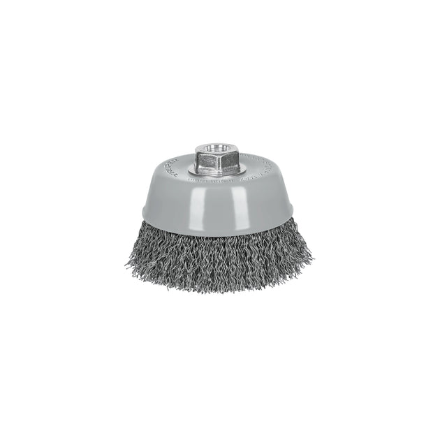 CO-512MRX Carda copa 5" alambre ondulado grueso, Multi-rosca, Truper