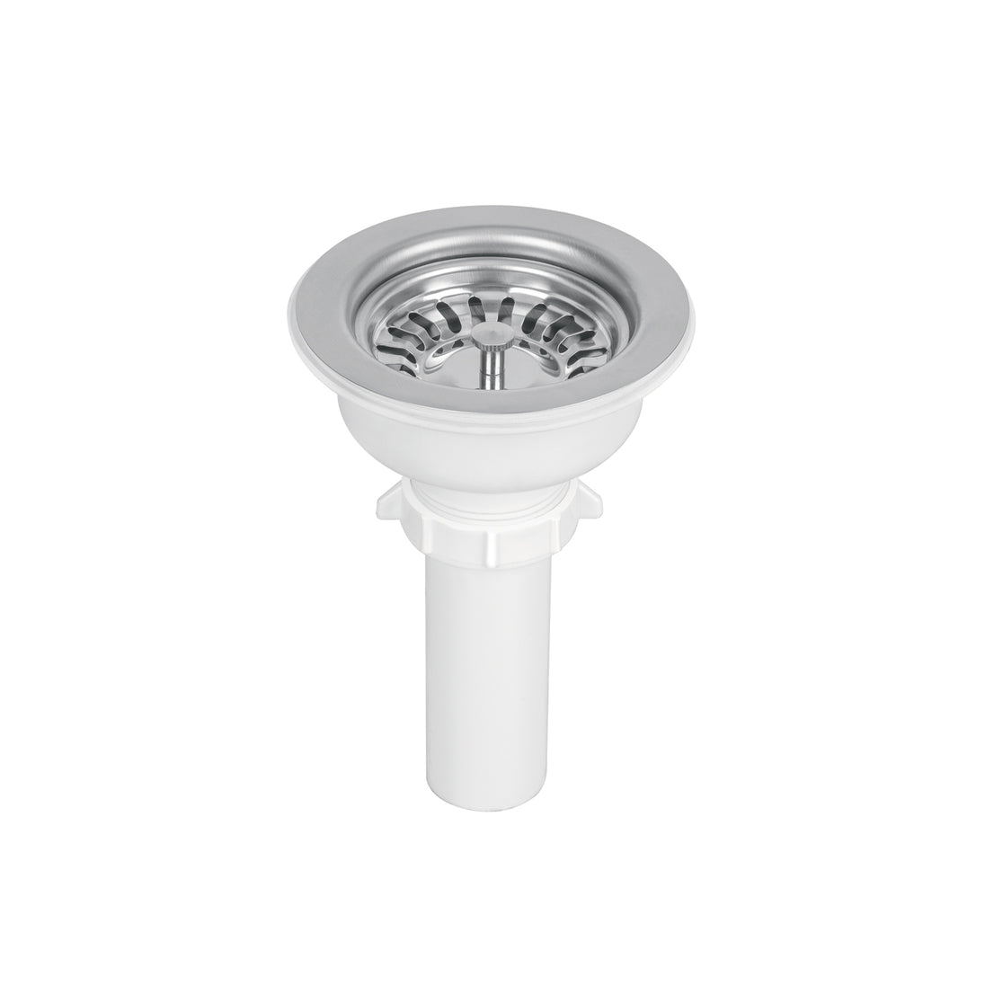 CO-824 Contracanasta 3-1/2" inox, instala-fácil, tubo plást, FOSET