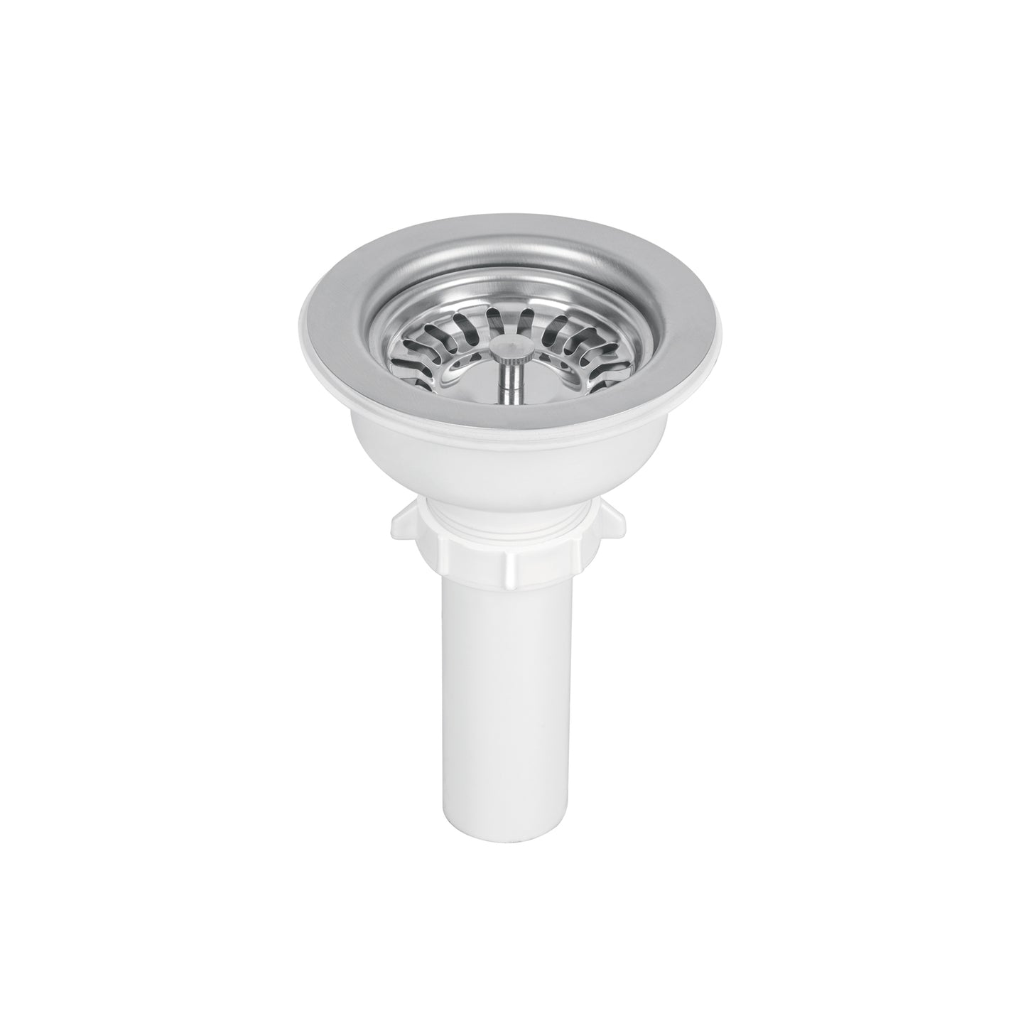 CO-824 Contracanasta 3-1/2" inox, instala-fácil, tubo plást, FOSET