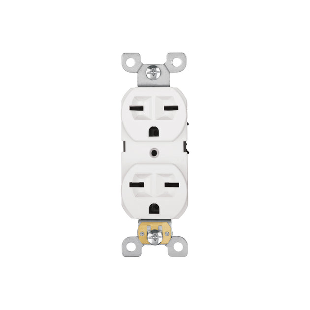 CODO-CHSB Contacto dúplex, cara de chino, Standard, blanco, Volteck