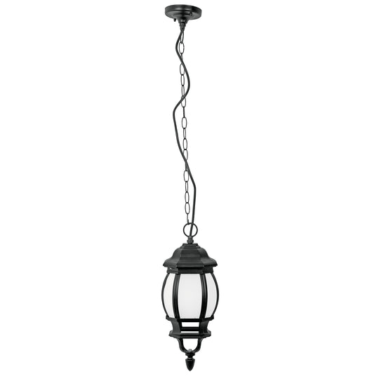 COL-101L Arbotante de LED 8 W tipo farol colgante negro, Volteck