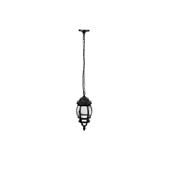 COL-101S Arbotante tipo farol tradicional colgante p/exterior, negro