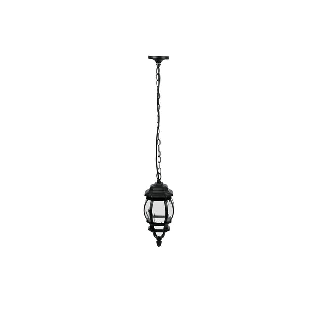 COL-101S Arbotante tipo farol tradicional colgante p/exterior, negro