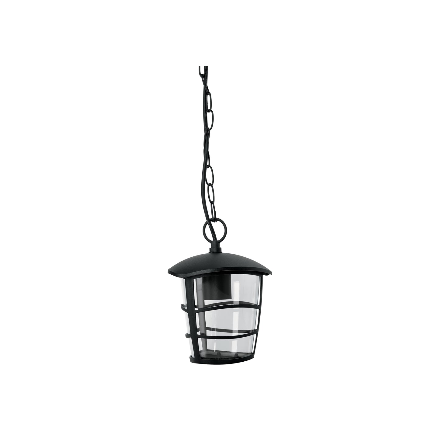 COL-103S Arbotante tipo farol moderno colgante para exteriores, negro