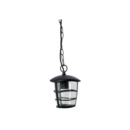 COL-103S Arbotante tipo farol moderno colgante para exteriores, negro