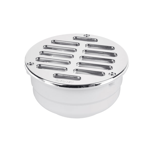 COL-52 Coladera 5" universal,ABS,rejilla cromada 3 tornillos, FOSET