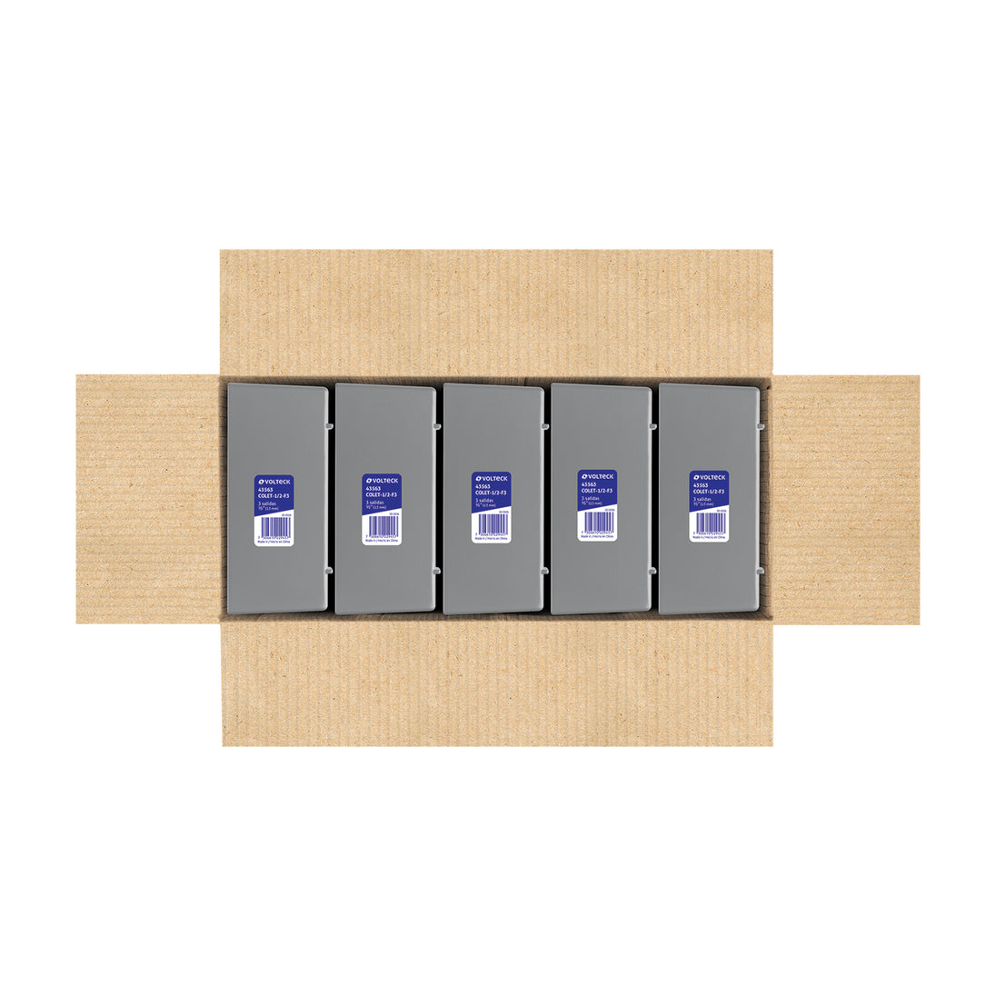 Conector Volteck COLET-1/2-F3 Aluminio 3 vías 1/2" NPT