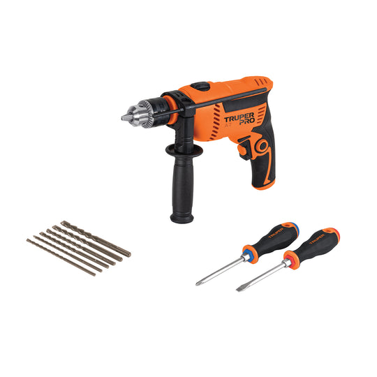 COMBOR-1/2A7 Combo rotomartillo/destornillador 1/2" 650W, 8 acc, PRO