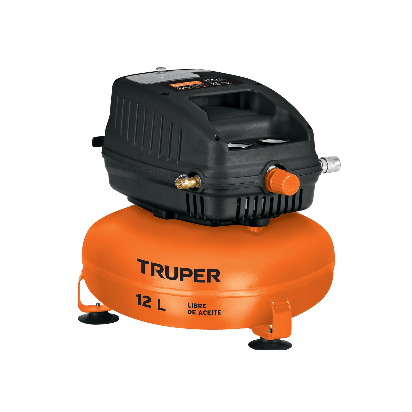 COMP-12S Compresor libre de aceite, 12L, 1HP, 127V, TRUPER