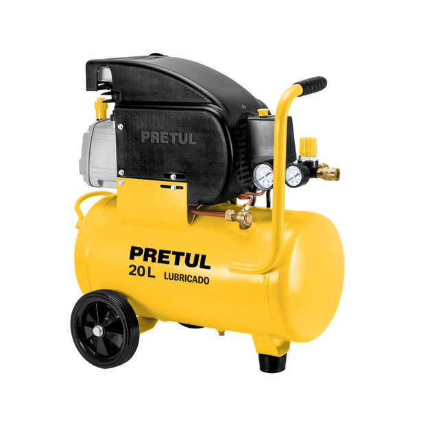 COMP-20LP Compresor lubricado, 20L, 2-1/2HP, horizontal, 127V, PRETUL