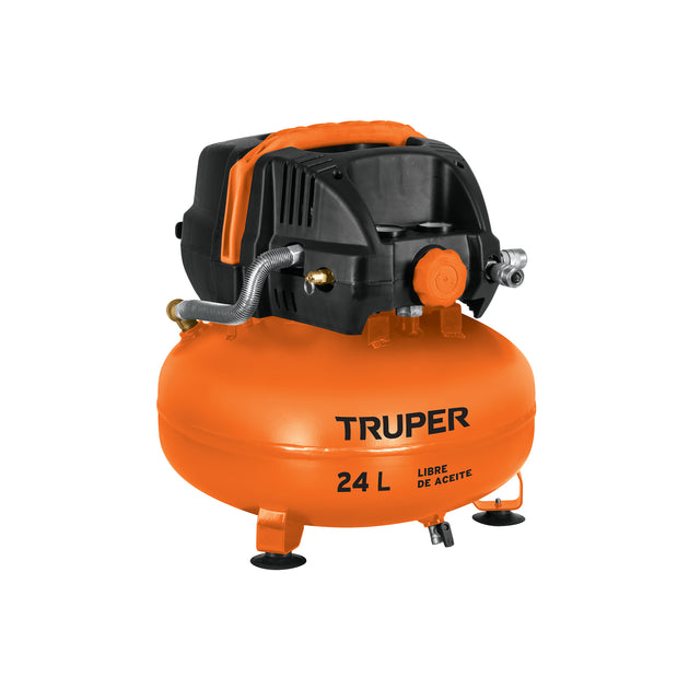 COMP-24S Compresor libre de aceite, 24L, 2-2/3HP, 127V, TRUPER
