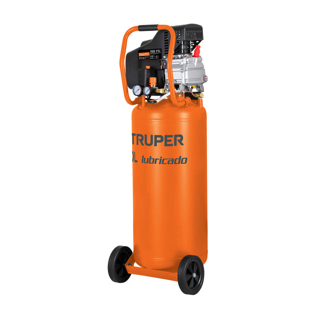 COMP-80LV Compresor lubricado, 80L, 3-1/2HP, vertical, 127V, TRUPER