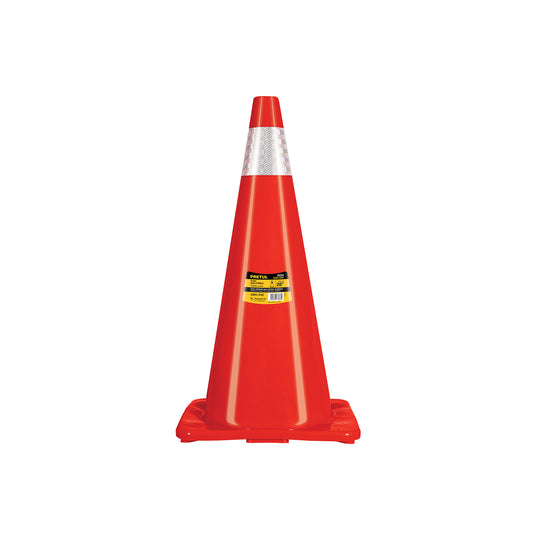 CONO-70RP Cono de precaución de 70 cm de PVC con reflejante, PRETUL