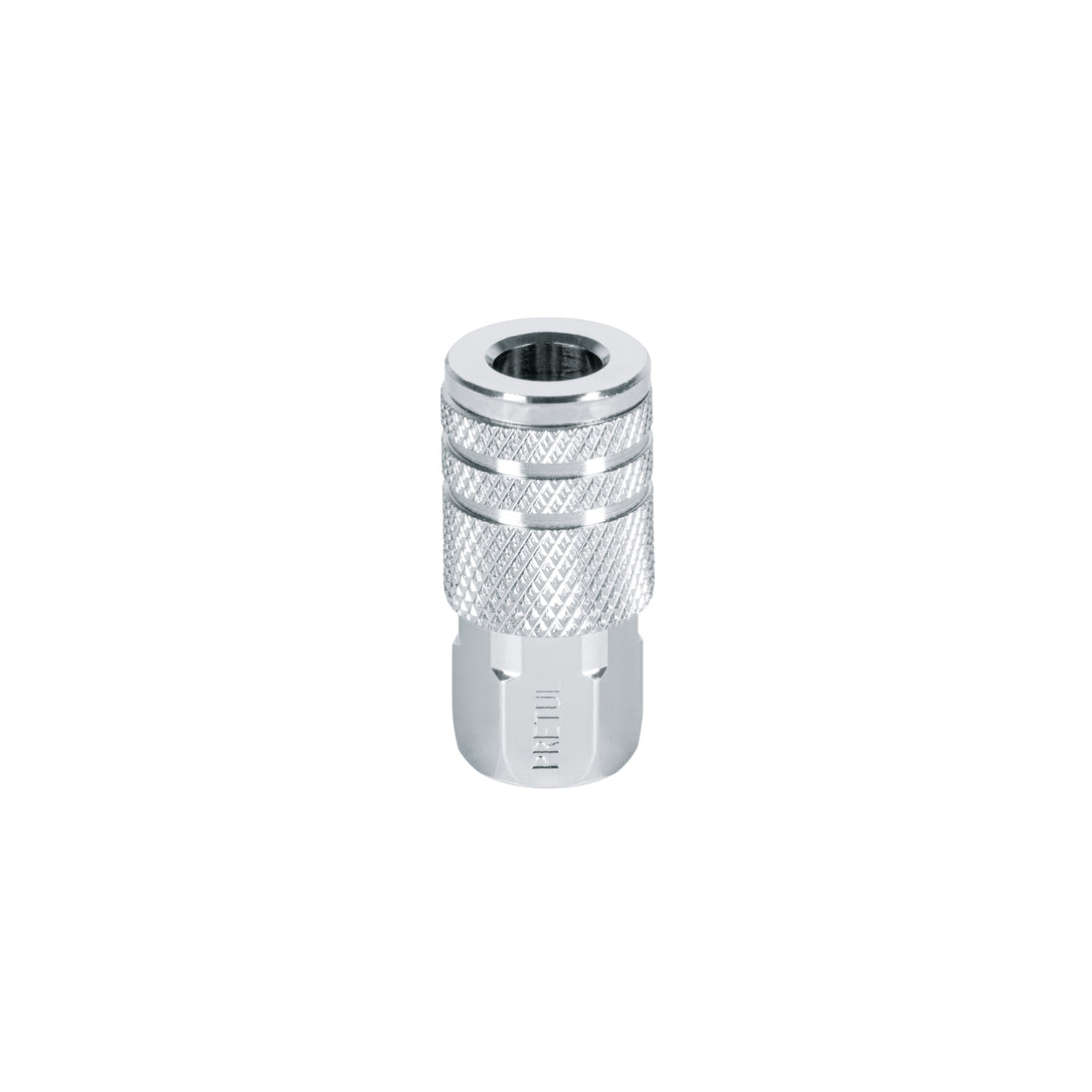 COPLE-HEM-1/4P Cople rápido de acero, hembra, cuerda 1/4" NPT, PRETUL