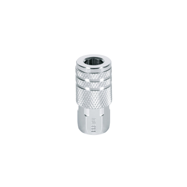 COPLE-HEM-1/4P Cople rápido de acero, hembra, cuerda 1/4" NPT, PRETUL