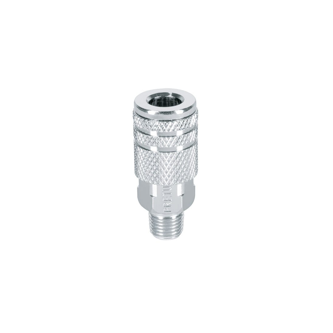 COPLE-MA-1/4P Cople rápido de acero, macho, cuerda 1/4" NPT, PRETUL