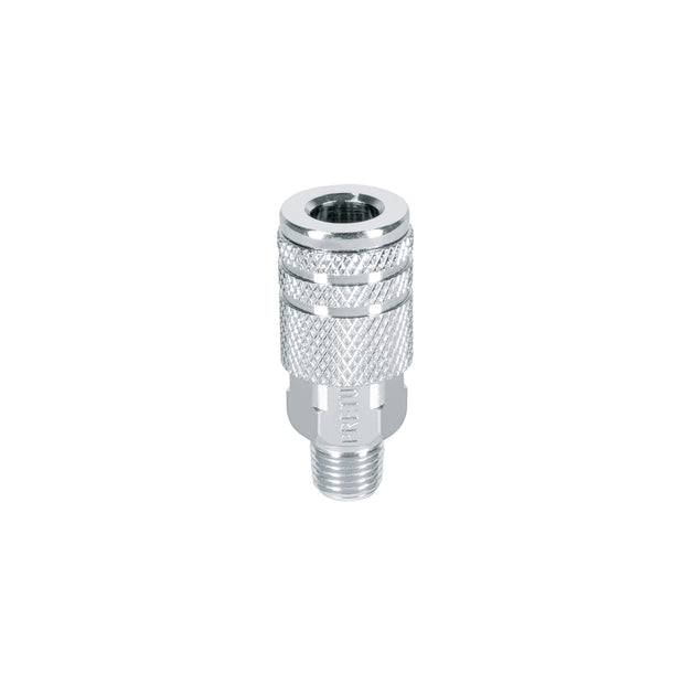COPLE-MA-1/4P Cople rápido de acero, macho, cuerda 1/4" NPT, PRETUL