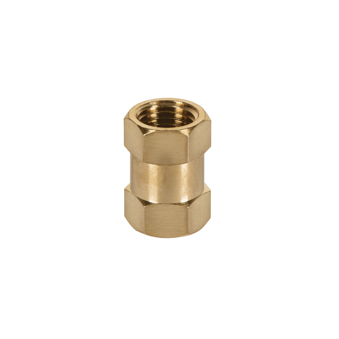 COPLE Cople de latón, hembra-hembra, cuerda 1/4" NPT, TRUPER
