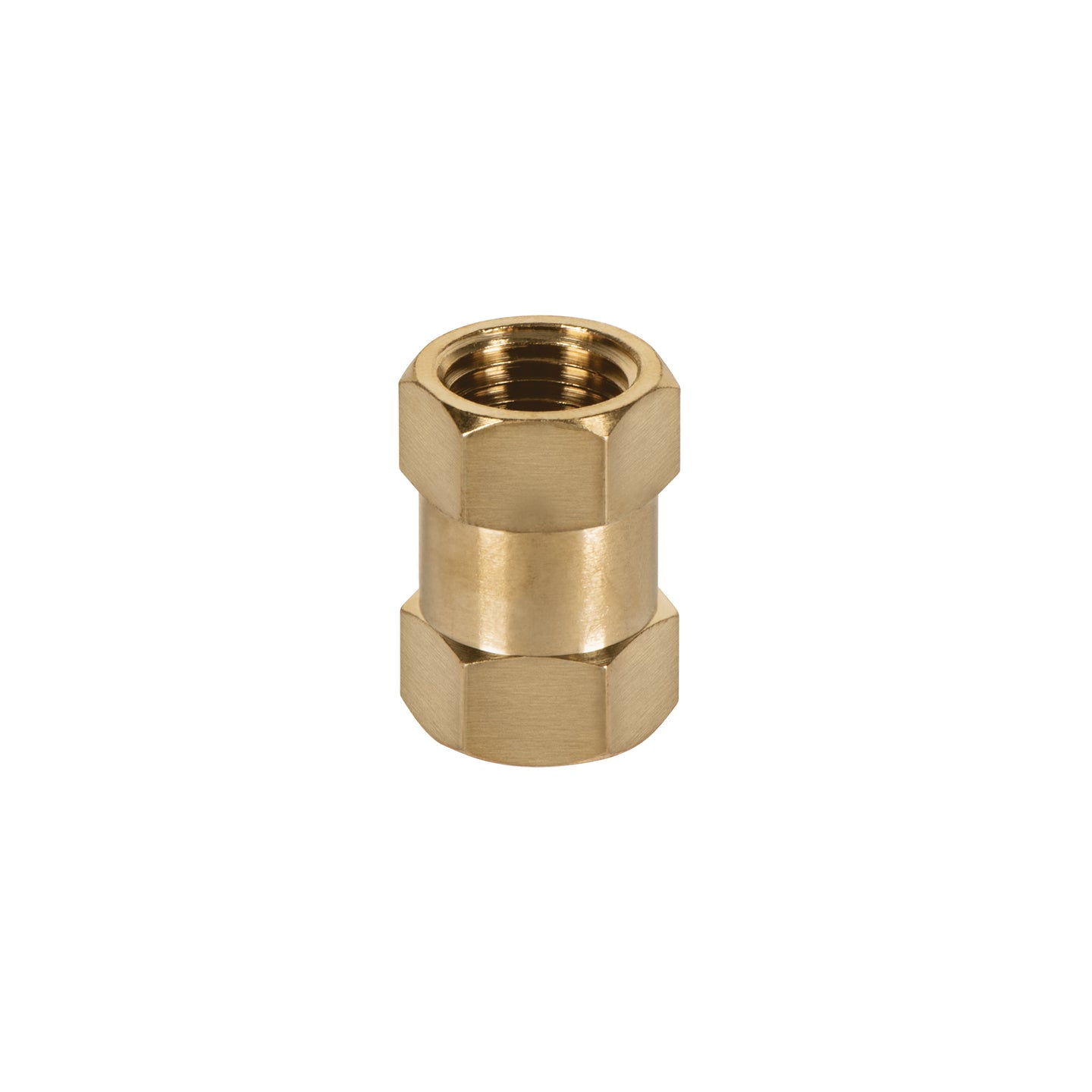 COPLE Cople de latón, hembra-hembra, cuerda 1/4" NPT, TRUPER