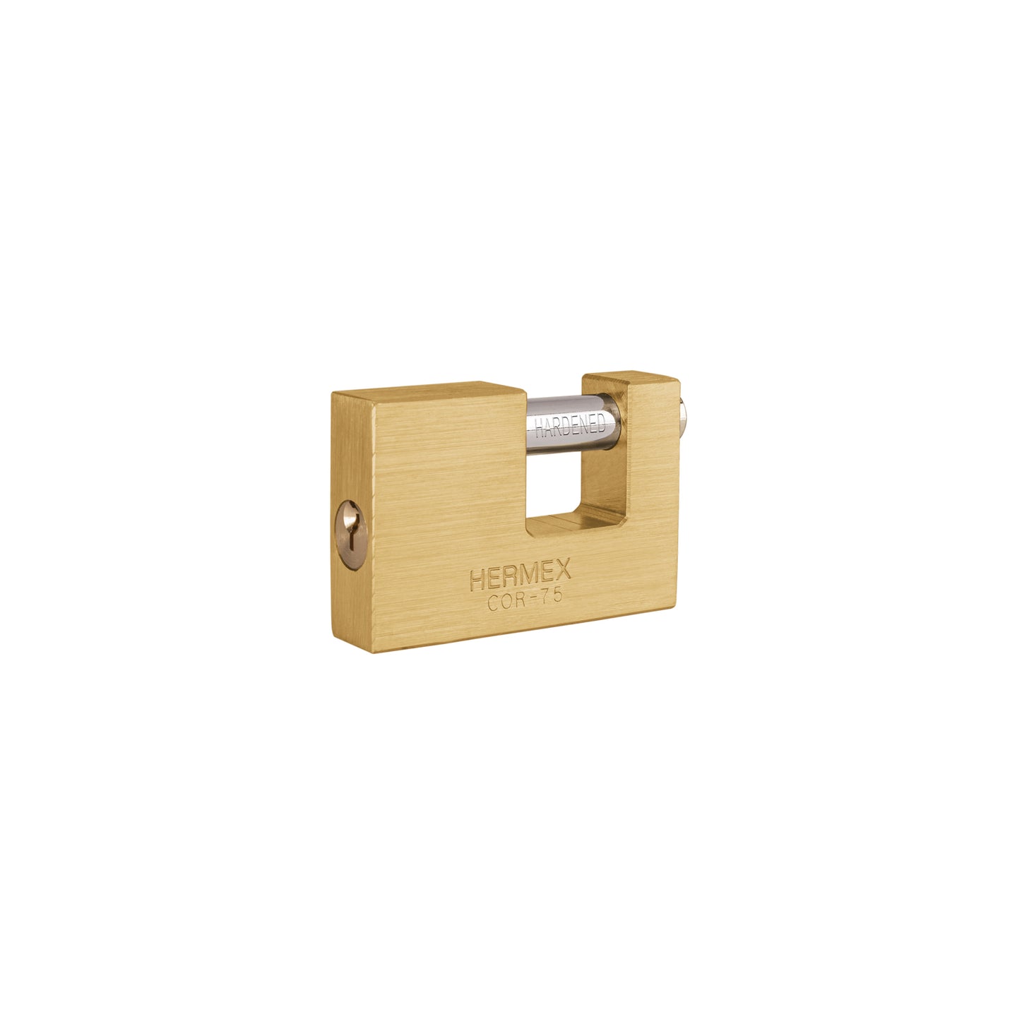 COR-75 Candado antipalanca, 75mm, cuerpo de latón llave tradicional