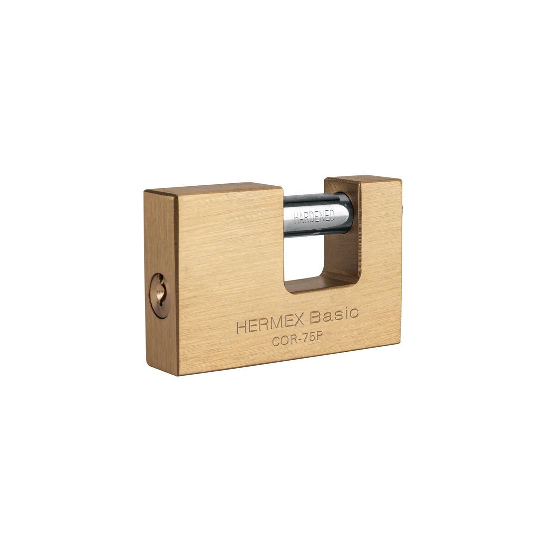 COR-75P Candado antipalanca 75 mm cuerpo de latón, HERMEX BASIC