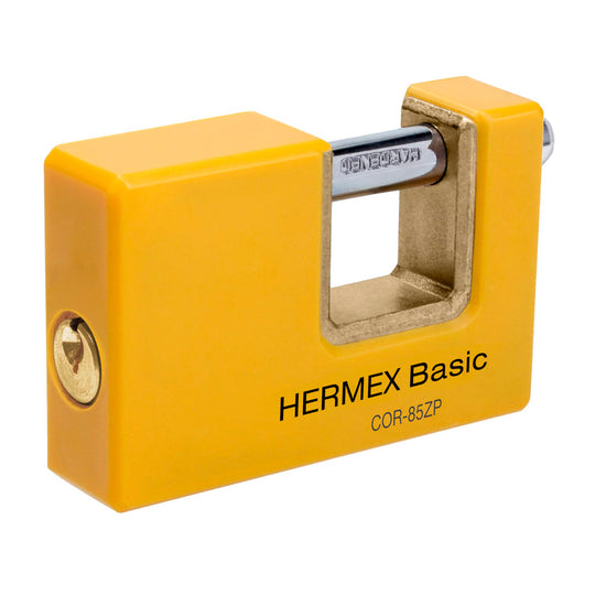 COR-85ZP Candado antipalanca 85 mm cuerpo metálico, HERMEX BASIC
