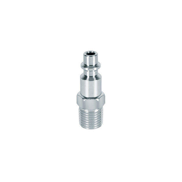 CORAL-MA-1/4P Conector rápido de acero, macho, cuerda 1/4" NPT, PRETUL