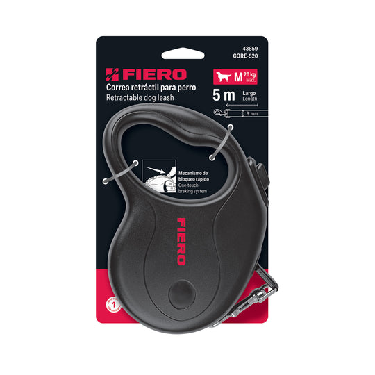 Correa Retráctil Fiero CORE-520 5m - Perros hasta 20kg