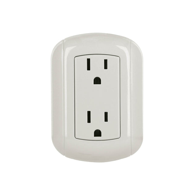 COSO-DA-2 Contacto de sobreponer dúplex 2 polos+ tierra, ABS, VOLTECK