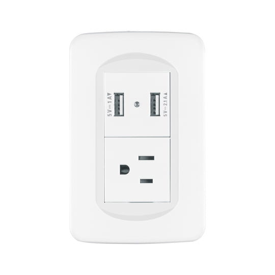 COUSB-TB Placa armada 1contacto y 2 puertos USB 1.5 módulos, Toledo