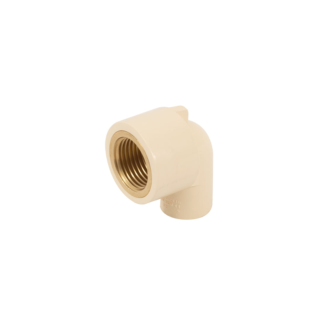 CPVC-501 Codo 90° de CPVC con inserto latón 1/2", FOSET