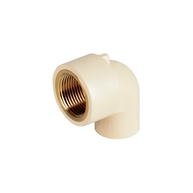CPVC-502 Codo 90° de CPVC con inserto latón 3/4", FOSET