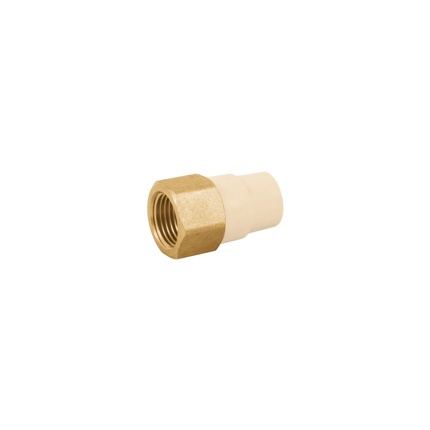 CPVC-641 Adaptador hembra de CPVC 1/2" con inserto de latón, FOSET