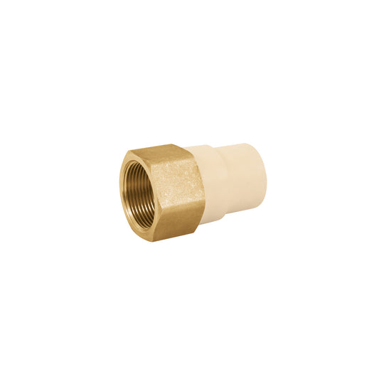 CPVC-644 Adaptador hembra de CPVC 1-1/4" con inserto de latón, FOSET
