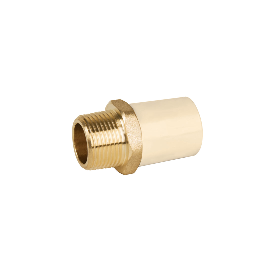 CPVC-652 Adaptador macho de CPVC 3/4" con inserto de latón, FOSET